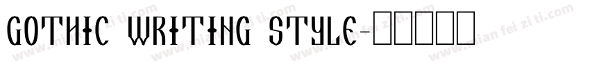 Gothic writing style字体转换